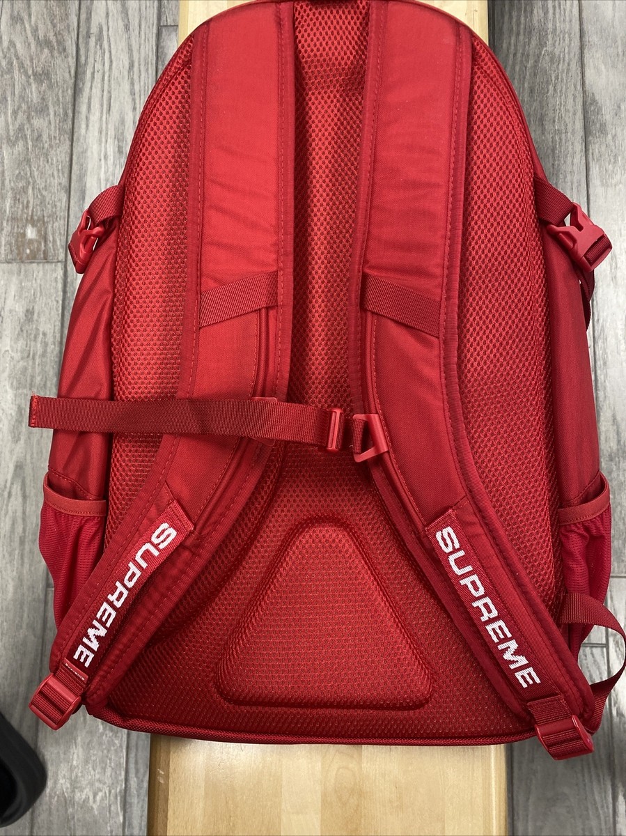 Red Supreme Backpack FW22 | eBay