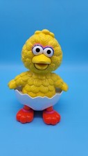 Baby Big Bird In Egg Sesame Street Toy Walking Illco Vintage Tested Works