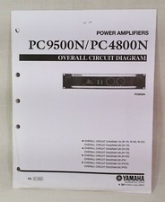 Original Yamaha Overall Circuit Diagram -PC9500N/PC4800N Power Amplifiers 