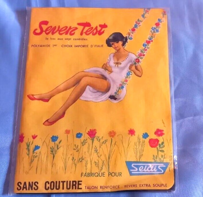 Nylon Strümpfe Seven Test 1. Wahl Strümpfe Socke Vintage Damen T1 Absatz Socke