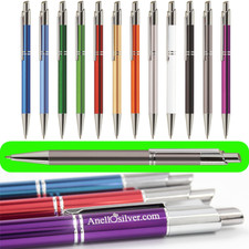 Metall Kugelschreiber 100 szt. inkl. Gravur ID Logo / Name / Werbung 12 Farben