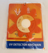 UV Skinz UV Detector Keychain Plastic Detect and Protect Skin from Sun's UV Rays