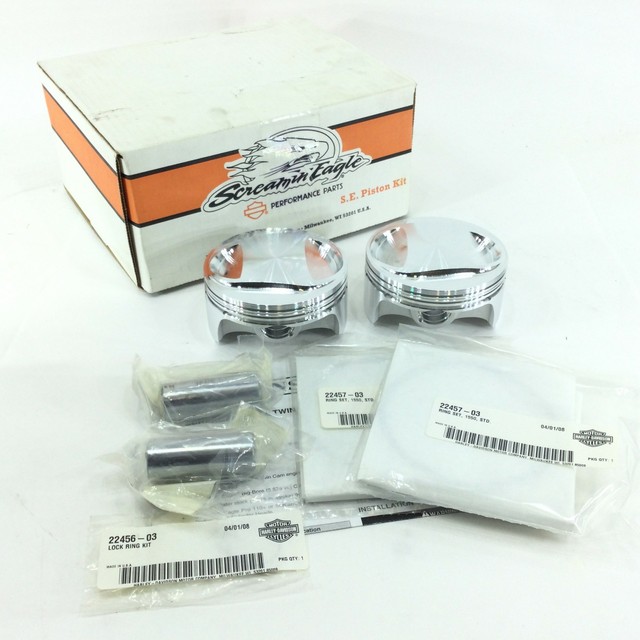 NEW Genuine Harley Screamin Eagle 10.51 Comp Piston Kit 3 7/8" 2213708 eBay