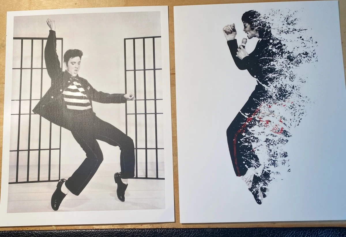 Michael Jackson Vs Elvis Presley Art