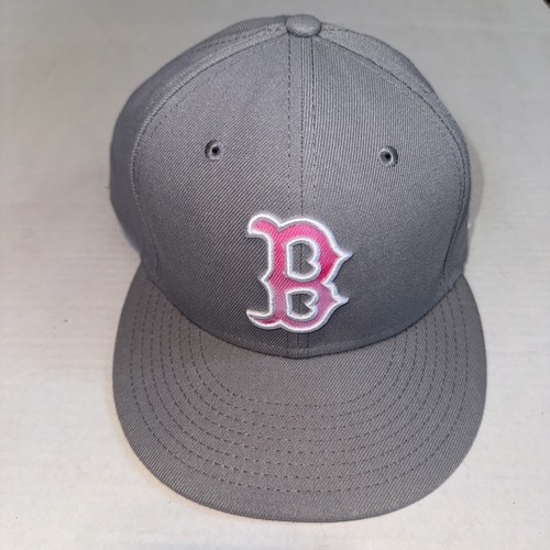 New Era Boston Red Sox Mothers Day Edition 59FIFTY Fitted Hat Gray 7 3/8