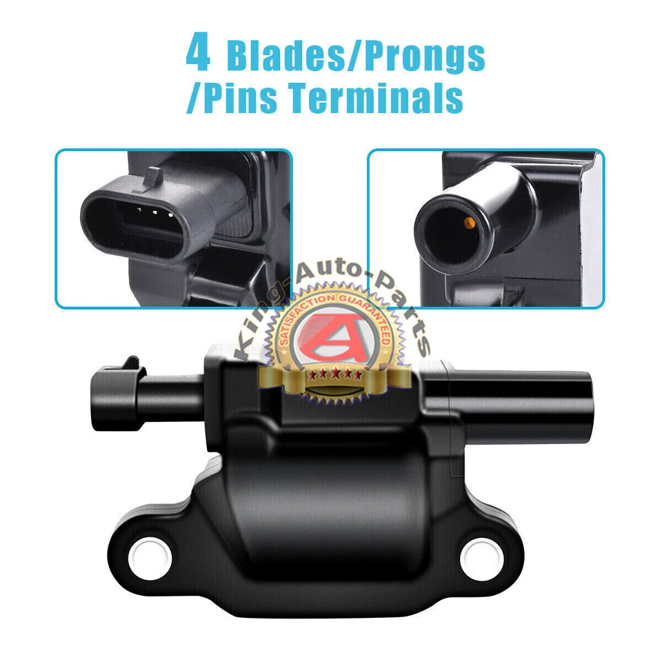 High Performance UF413 Ignition Coil+Spark Plug+Wire For Chevy GMC 5.3L 6.2L V8 - Image 2 of 4