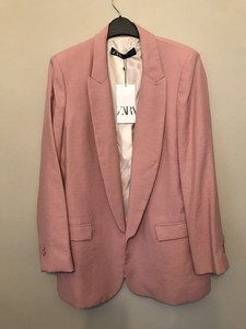 pale pink jacket zara