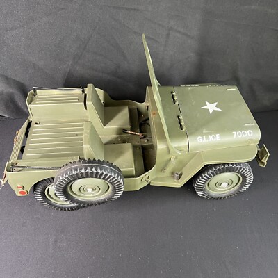 Vintage 1965 Hasbro GI JOE Official Jeep Combat Set #7000 W