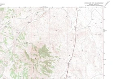 Ferguson Mtn., Nevada 1972 Vintage USGS Topo Map 7.5 Quadrangle Topographic