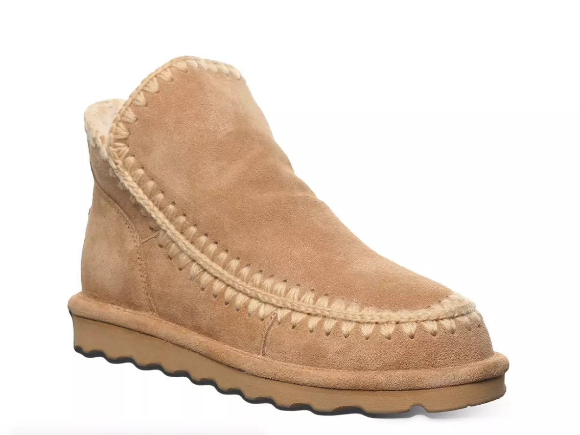 Women s Shoes Bearpaw WINTER Embroidered Suede Boots 3061W ICED COFFEE