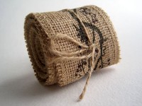 Burlap Ribbon Roll Berries On A Dark Greek Vine Print - 2 X 10' Burlap Ribbon Roll Berries On A Dark Greek Vine Print - 2 X 10'