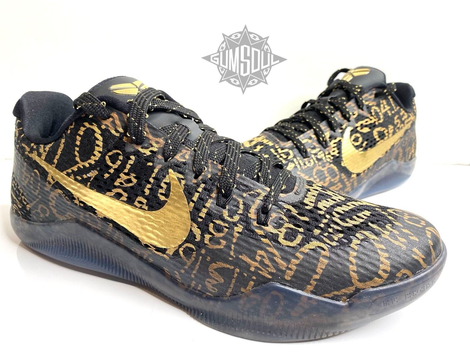 NIKE ID KOBE XI 11 ELITE LOW BLACK GOLD MAMBA DAY BIG 865773 991 11 |