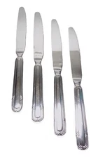 Set of 4 Bon Chef Florence 9 3/16" 13/0 Stainless Steel Heavy Dinner Knives S811
