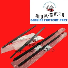 GENUINE OEM TOYOTA 07-21 TUNDRA CREWMAX FRONT & REAR DOORS BELT MOLDING SET OF 4