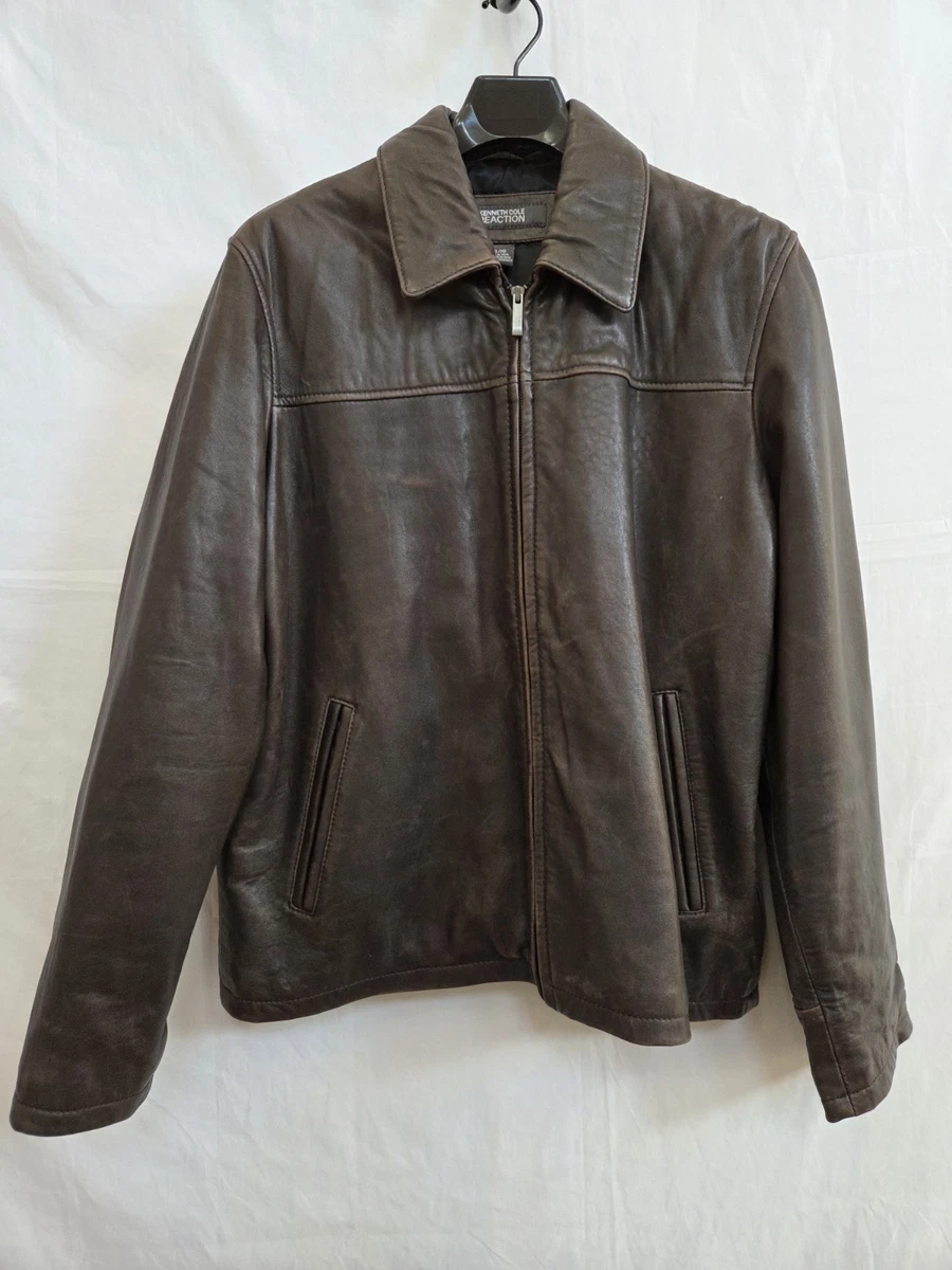 kenneth cole reaction leather jacket products for sale | eBay