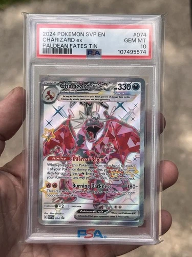 Charizard ex PSA 10 Gem Mint SV Scarlet & Violet Promo EN Holo #074