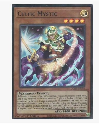 Celtic Mystic - CORI-EN003 - Super Rare YuGiOh