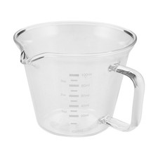 Espresso Measuring Glass Cup with Spout, 100 ml Clear Coffee Shot Glass with