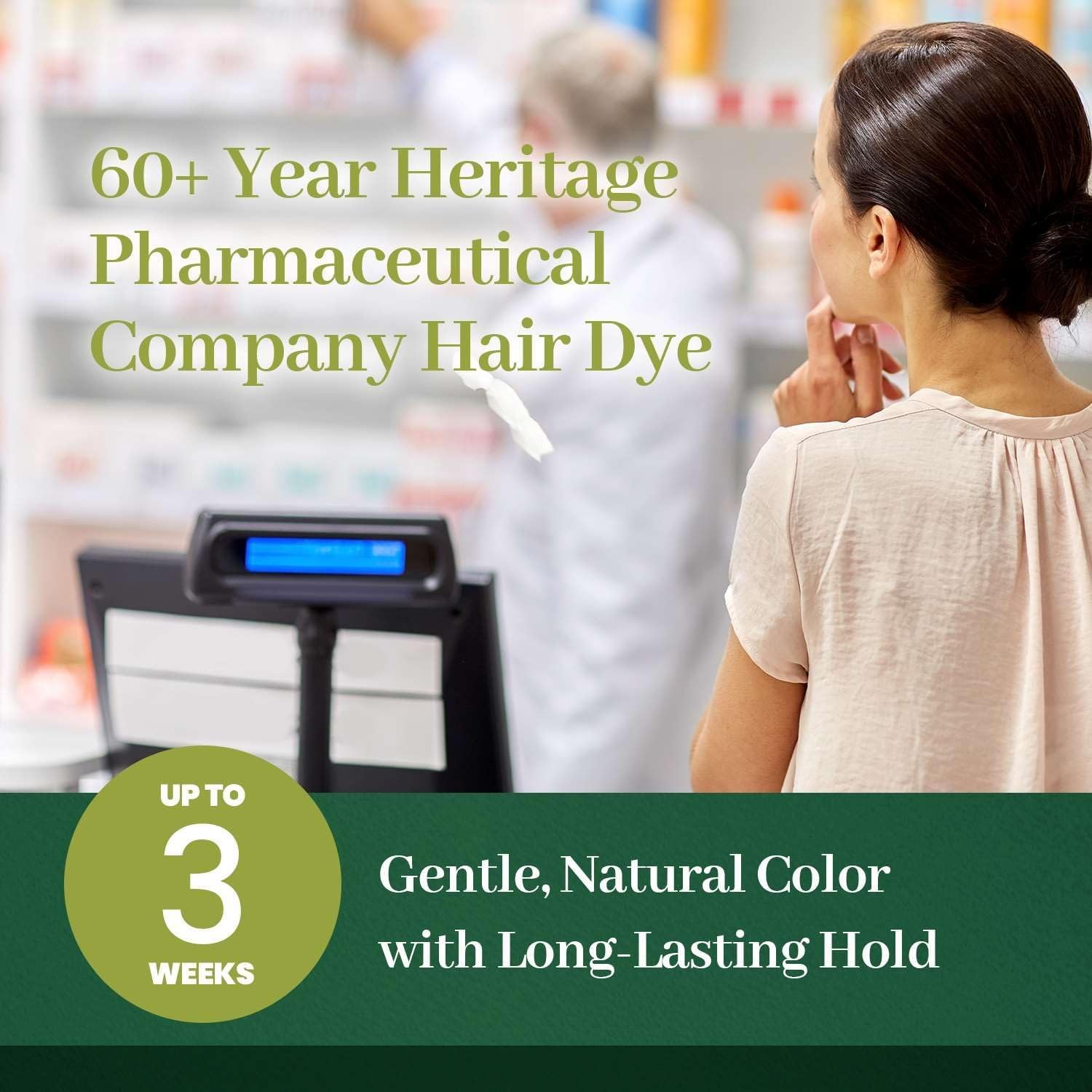 Korean Herbal Vegan Hair Dye - Natural Black 3-Pack, PPD-Free, 100% Gray