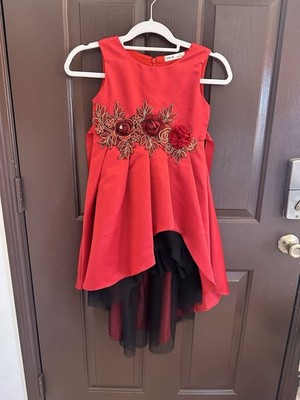 Cute Girls Dress Brand New Red Floral Dress From Shien