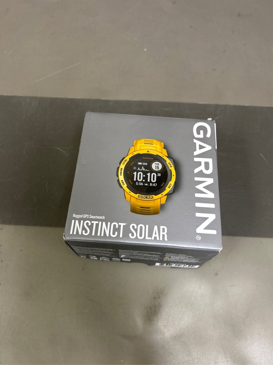 Garmin Instinct Solar GPS Smart Watch - Sunburst - (0100229319