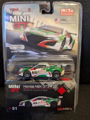 1/64 MINI GT HONDA NSX CASTROL GT3 #30 2018 24 HOURS OF SPA LHD