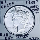 1928 S PEACE SILVER DOLLAR HI GRADE GENUINE U.S. MINT RARE KEY COIN 8759