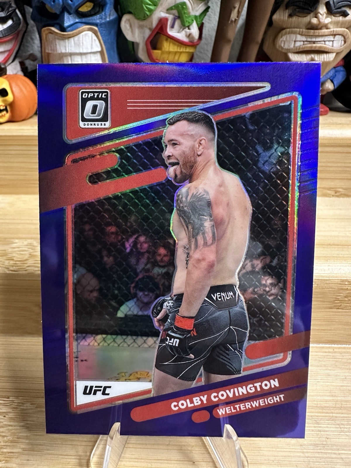 Colby Covington Purple 2022 Panini Donruss Optic UFC #52