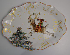 Williams Sonoma 'Twas The Night Before Christmas Serving Platter Reindeer NEW