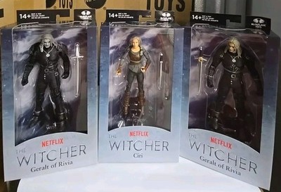 McFarlane The Witcher Geralt of Rivia & Ciri Figures - Lot Of 3 NEW & SEALED