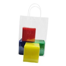4x Dice with Pockets Foam Dice Educational Tool for 2 3 4 5 6 Years Children