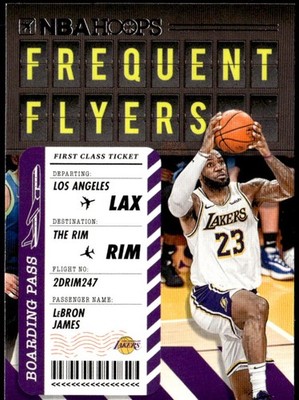 2020-21 Hoops #3 LeBron James Frequent Flyers E1