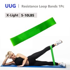 Resistance Bands Workout Loop Exercise Cross Fit Fitness Yoga Pilates Green