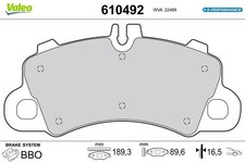 VALEO Bremsbeläge Bremsbelagsatz Bremsklötze E-PERFORMANCE Vorne 610492
