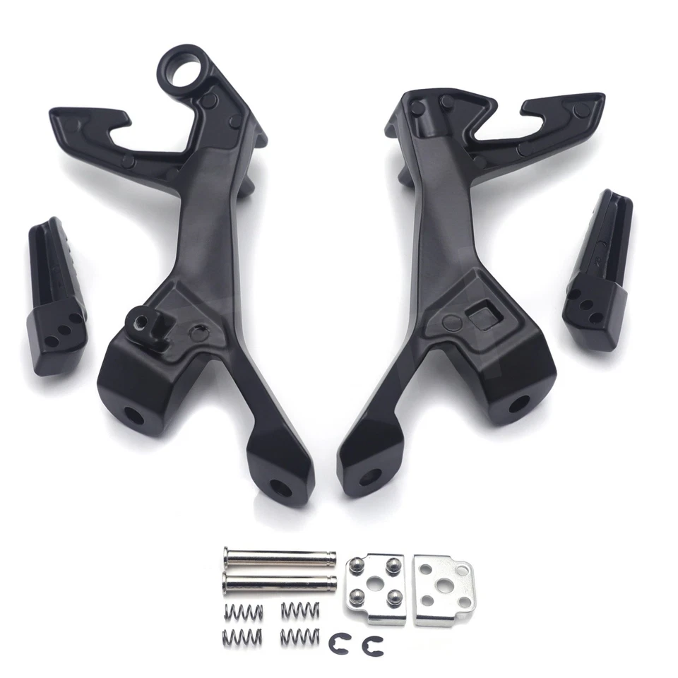 Комплект кронштейнов для крепления задних ножных колышков подходит для Kawasaki Ninja 400 2018-2024 Z400 2019-2024 - Изображение 3 из 4