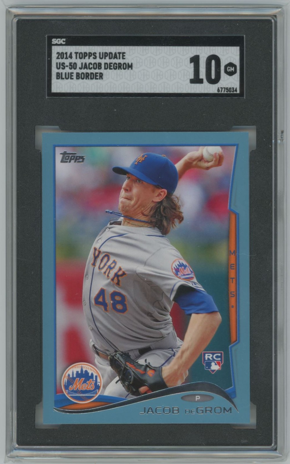 Jacob Degrom 2014 Topps Update Walmart Blue RC PSA 10 #US-50 New York Mets