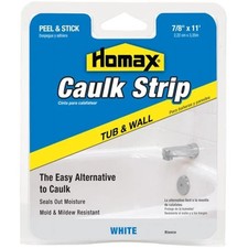 Homax 34015 .88 in. White Tub  Wall Caulk Strip