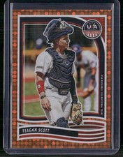 2024 Panini Stars & Stripes USA Baseball #49 Teagan Scott Orange #/75