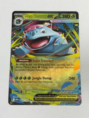 Mega Venusaur ex 003/132 Double Rare Mega Evolution Pokemon Holo NM/M