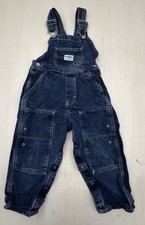 Osh Kosh B  Gosh Vestbak Toddler Blue Denim Overalls Leg Snaps Size 4T