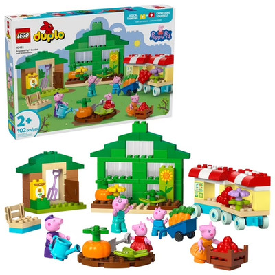 DUPLO Peppa Pig Grandpa Pig s Garden and Greenhouse - Peppa Pig Toy for Toddlers