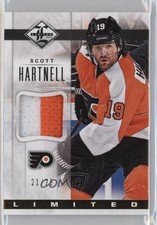 2012-13 Panini Limited Limited Jerseys Prime 21/25 Scott Hartnell #LJ-SH 1p3