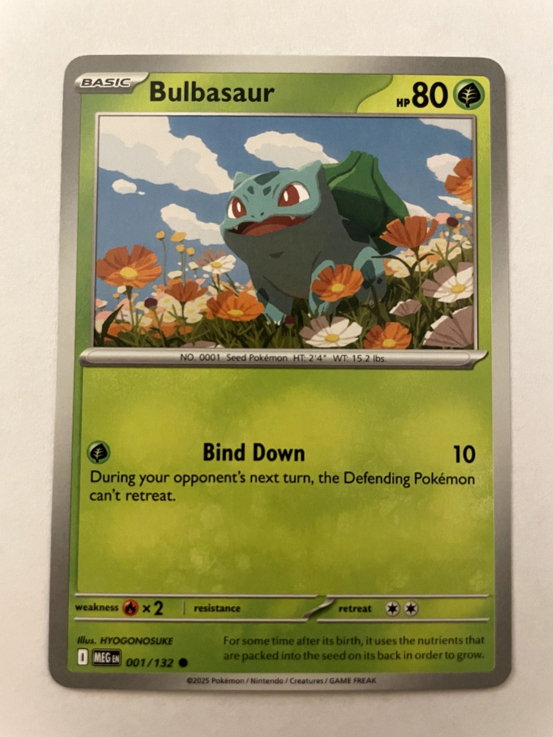 Bulbasaur Common ME01: Mega Evolution 001/132 Normal NM