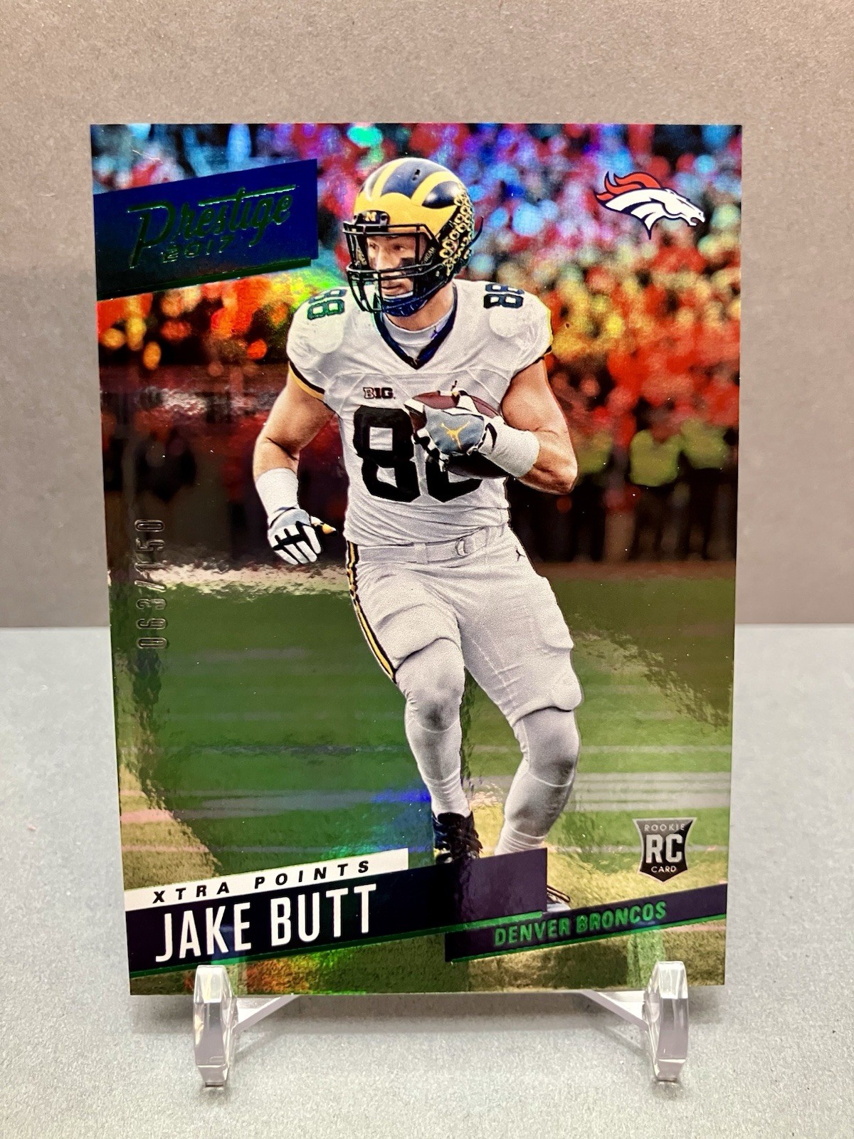 2017 JAKE BUTT RC Prestige Xtra Points Green /150 Card# 279