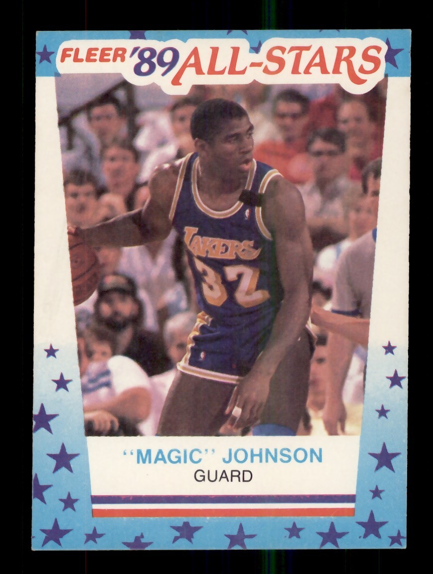 1989-90 Fleer - All-Stars Stickers Magic Johnson #5
