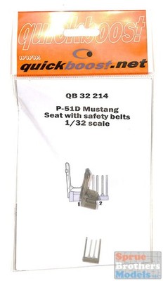 QBT32214 1:32 Quickboost P-51D Mustang Seat with Safety Belts
