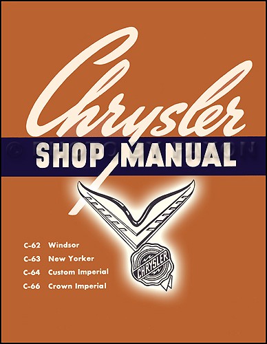 1954 Chrysler Shop Manuell Windsor Neu Yorker Imperial Reparatur Service Buch-image