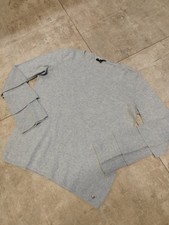 Damen Strickpullover Merinowolle und Kaschmir! - Gr. 44 - Hellblaugrau - Wie Neu