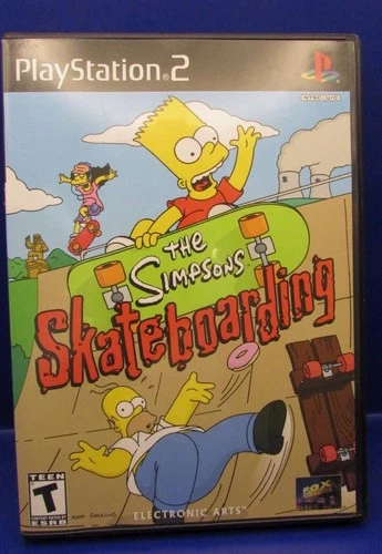 PlayStation 2 Sonic The Simpsons Skateboarding w/ Disc, Case & Book 2002