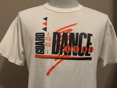 Vintage 80 s Dance Line Color Guard Highschool Marching Band T-shirt L